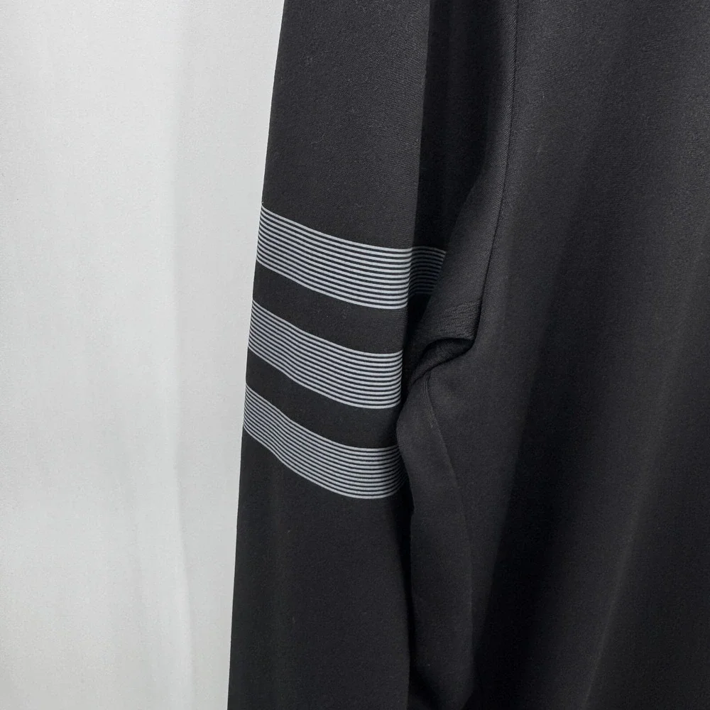 Adidas 1/4 Zip Golf Pullover Shirt M Black Polyester Pockets Golf Club of Edmond